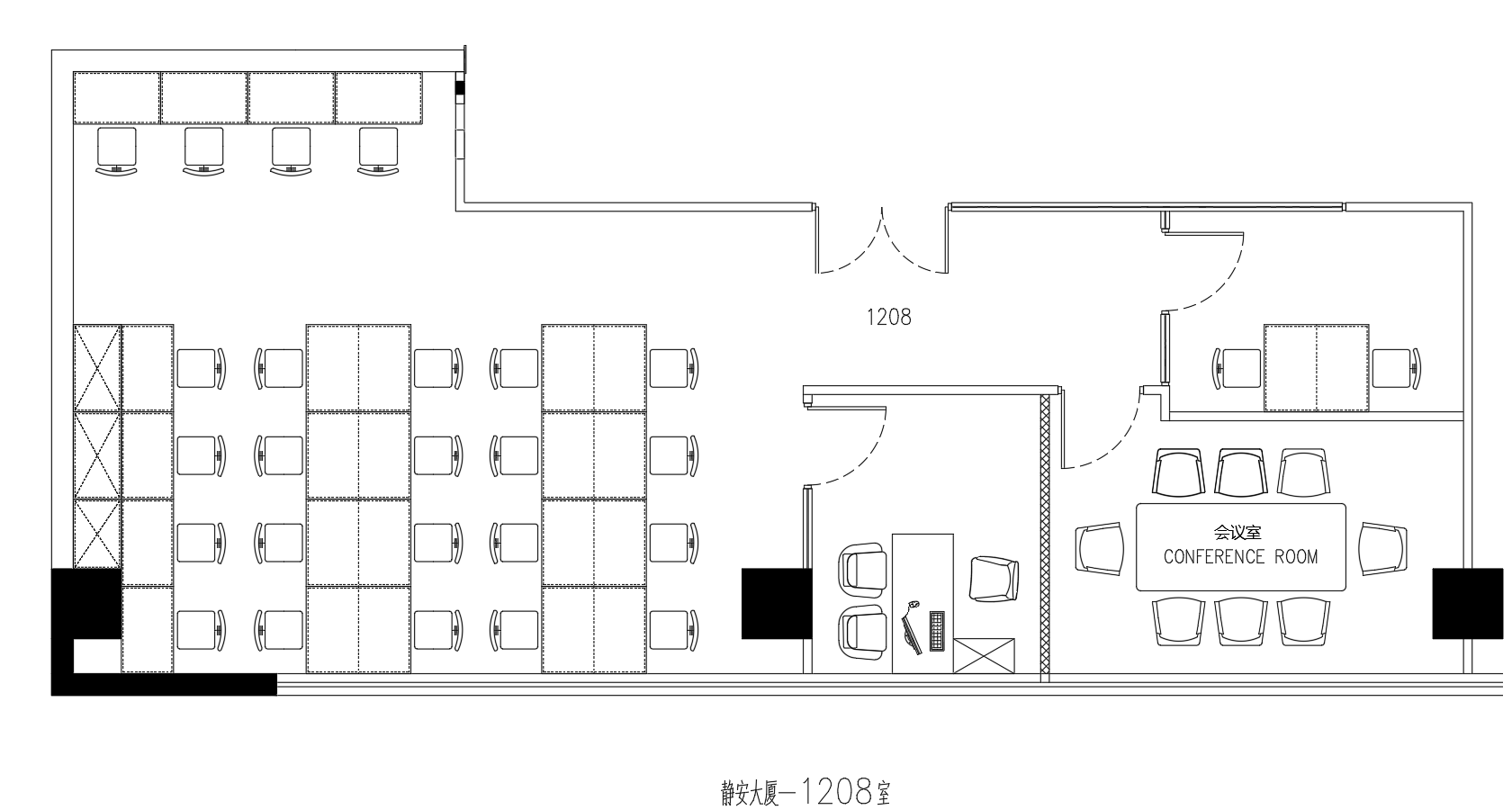 静安寺的静安大厦出租200平带装修办公室